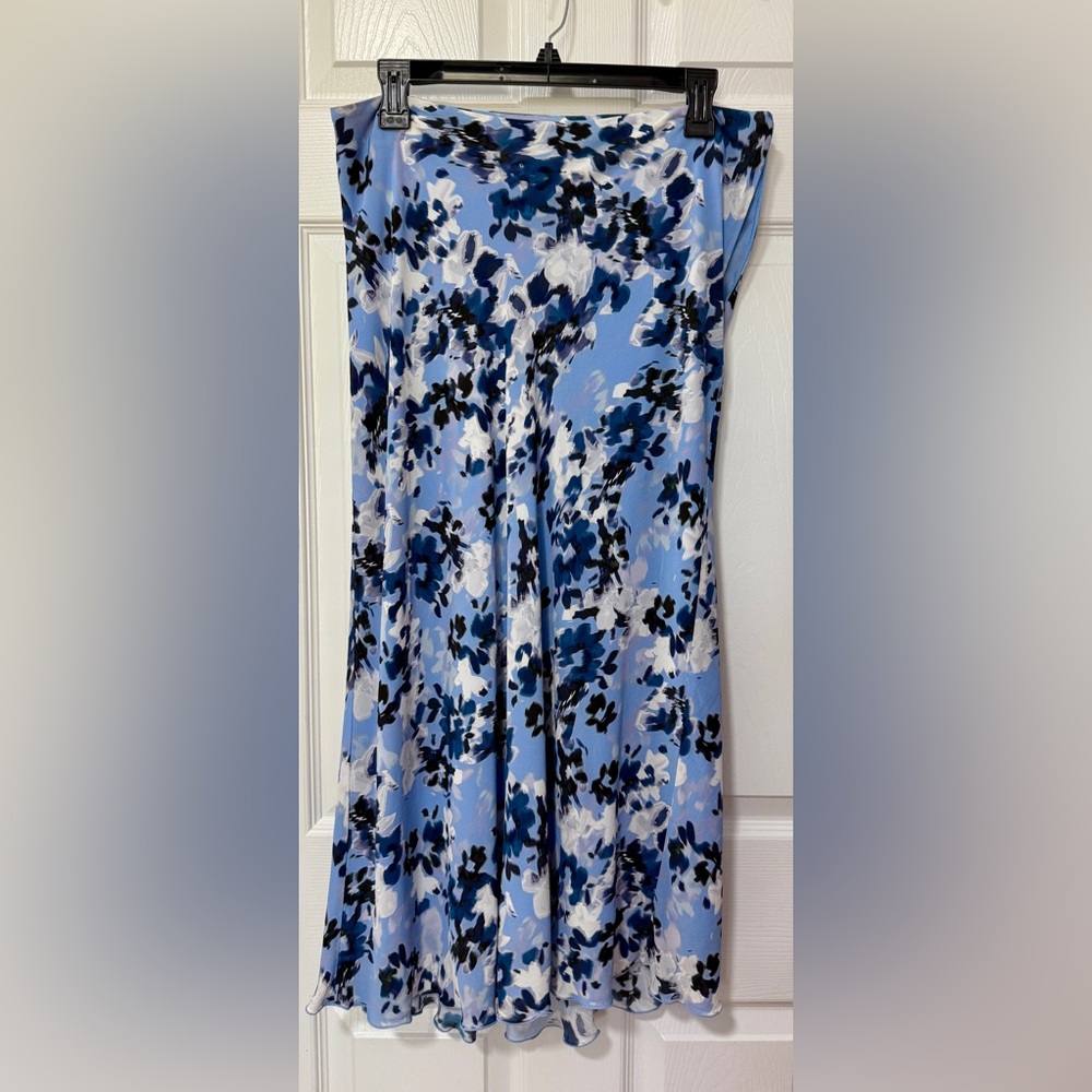 Stockholm Atelier & Other Stories Blue and Black Floral Skirt